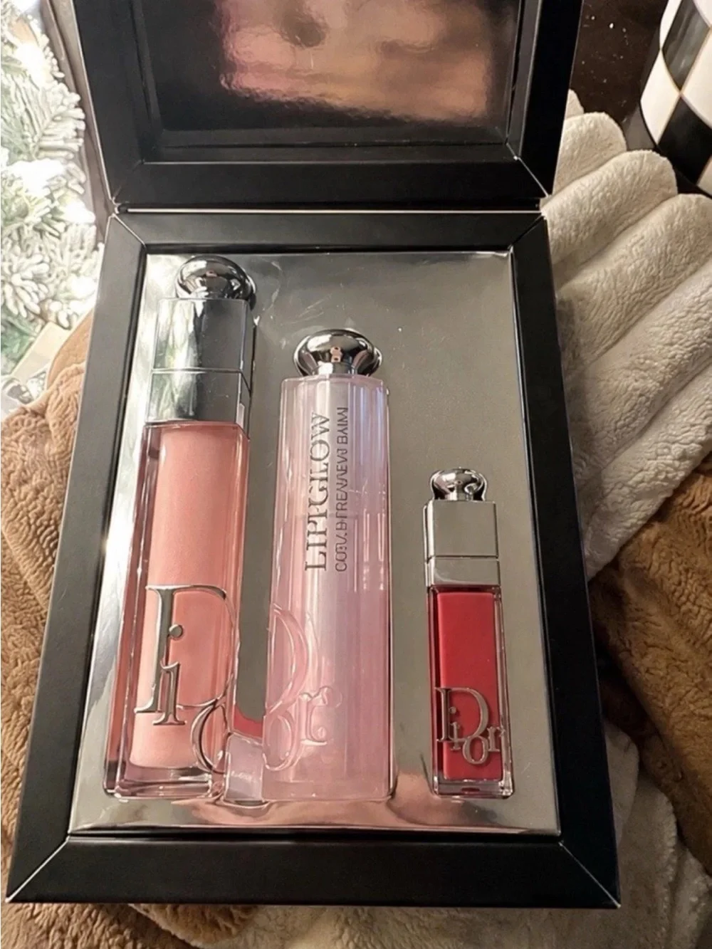 Dior Lip Glow & Gloss Set — Light Pink
